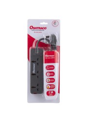 Oshtraco 3-Way Universal Extension Lead (2 m, Assorted)