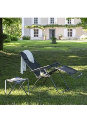 Vogue Steel Low Table Lafuma Mobilier (57 x 32 cm, Titane)