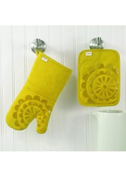 T-Fal Silicone Oven Mitt (13 x 7 inch, Lemon)