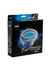 Bold Forza Stainless Steel Shower Hose (150 cm, Stainless Steel)