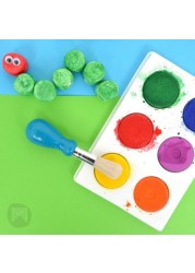 Micador 6-Piece Early Start Low-Mess Washable Fluoro Paint Disc Set