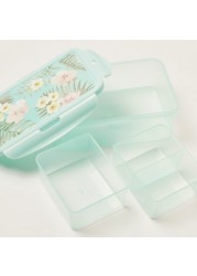 Juniors Tropical Print Lunch Box with Clip Lock Lid