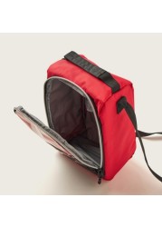 Mustang Printed Lunch Bag with Zip Closure and Adjustable Strap