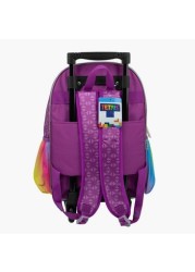 Tetris Print Trolley Backpack - 16 inches