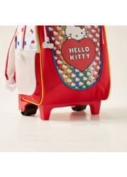 Hello Kitty Print Trolley Backpack - 16 inches