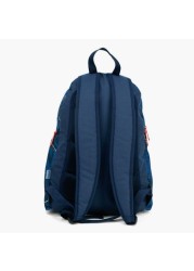 SunCe FIFA Embossed Backpack with Shoulder Straps and Speaker - 18 inches