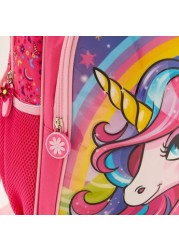 Juniors Unicorn Print 3-Piece Trolley Backpack Set - 14 inches