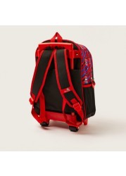 Simba 5-Piece Spider-Man Befighting Trolley Backpack Set - 16 inches