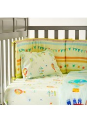 Fancy Fluff Carnival Print 4-Piece Organic Bedding Set