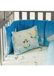 Fancy Fluff Arctic Print 4-Piece Organic Bedding Set