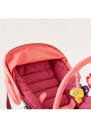 Juniors Coral Baby Rocker with Canopy