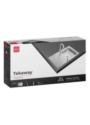 Teka Tekaway Deva Stainless Steel Sink W/Pipe & Accessories (78 x 43.5 cm)