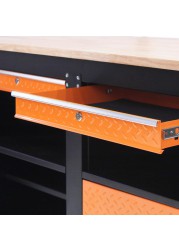 Magnusson Steel Fixed Work Bench W/Drawers (160 x 87.7 cm)