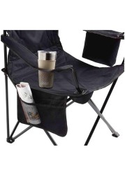 Coleman Steel Foldable Camping Quad Chair W/Cooler