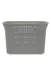 Cosmoplast Rattan Laundry Basket (50 L, 60.5 x 43 x 27.5 cm)