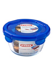 Pyrex Cook & Go Round Glass Dish W/ Plastic Lid (700 ml)