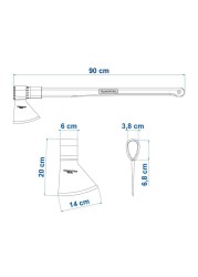 Tramontina Steel Welded Axe (90 cm , Size 3.5)