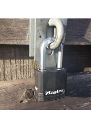 Master Lock Laminated Steel Heavy Duty Padlock W/Keys (5.8 x 4.9 x 2.7 cm)