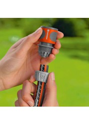 Gardena System Hose Connector Set (Set of 2, Orange, Gray & Black)