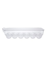 Happy Mom Plastic Refrigerator Egg Tray W/Lid