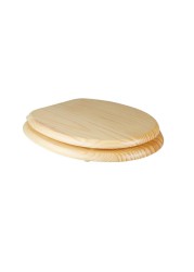 Cooke & Lewis Levanto Solid Pine Toilet Seat (432 x 373 mm)