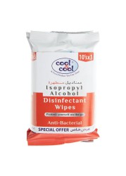 Cool & Cool Disinfectant Anti Bacterial Wipes Pack (3 Pc.)