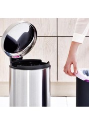 Brabantia NewIcon Pedal Bin (25.1 x 41.1 cm, 12 L, Matt Steel)