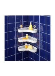 Wenko Milazzo 3-Tier Corner Rack (35 x 29 x 45 cm)