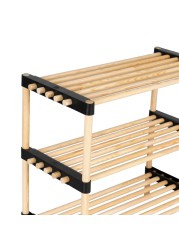 Seowood Bamboo Multi Purpose 3-Tier Modular Shelf (28 x 56 x 52 cm)