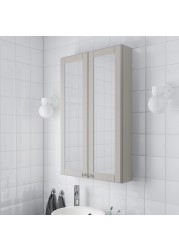 GODMORGON Mirror cabinet with 2 doors