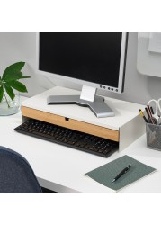 ELLOVEN Monitor stand with drawer