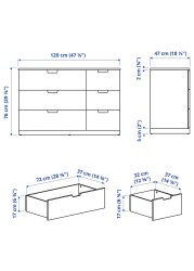 NORDLI Chest of 6 drawers