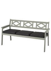 BONDHOLMEN Bench with backrest, outdoor