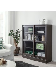 HAVSTA Glass-door cabinet with plinth