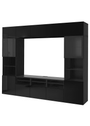 BESTÅ TV storage combination/glass doors