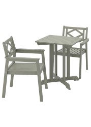 BONDHOLMEN Table+2 chairs w armrests, outdoor