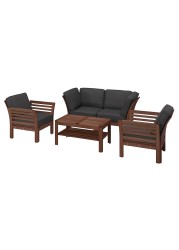 ÄPPLARÖ 4-seat conversation set, outdoor