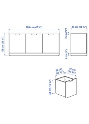 NORDLI Chest of 3 drawers