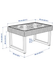 SOLLERÖN Coffee table, outdoor