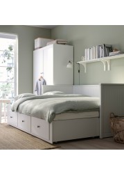 HEMNES سرير نهار بـ3 أدراج/مرتبتين