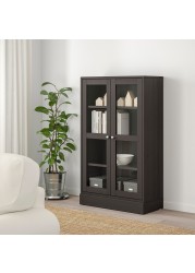 HAVSTA Glass-door cabinet with plinth