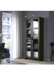 BRIMNES Glass-door cabinet