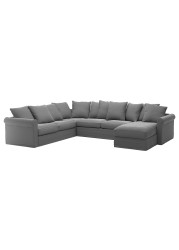 GRÖNLID Cvr crnr sofa-bed 5-seat w chs lng