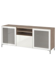 BESTÅ TV bench with doors and drawers