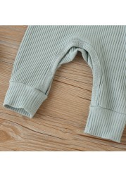 Autumn Newborn Infant Baby Boys Girls Romper Playsuit Overalls Cotton Long Sleeve Baby Jumpsuit Newborn Clothes