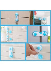 5pcs/lot Children's Security Protector Baby Care Multifunctional Child Baby Safety Lock Cabinet Wardrobe Drawer Door Safety Locks