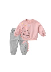 2pcs baby girls clothes sets autumn winter baby girls clothes kids tracksuits for girl suit children clothes 1 to 6 years old