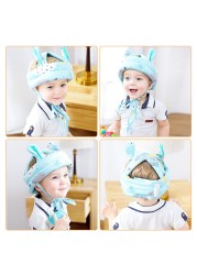 Baby Safety Helmet Head Protection Cap Baby Anti-fall Pad Children Learn To Walk Crash Cap Adjustable Protective Hats