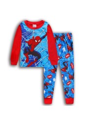 New Spider-Man cartoon children's long-sleeved pajamas children's champion home wear boys' underwear two-piece suit pajamas