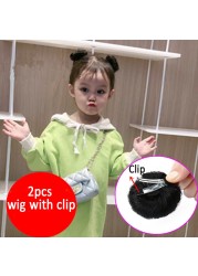 Baby Wig Clips Kids Wig Headpiece Hair Accessory With Clip Cute Headwear Baby Wig Toddler Head Decor Wig For 0-8 Years